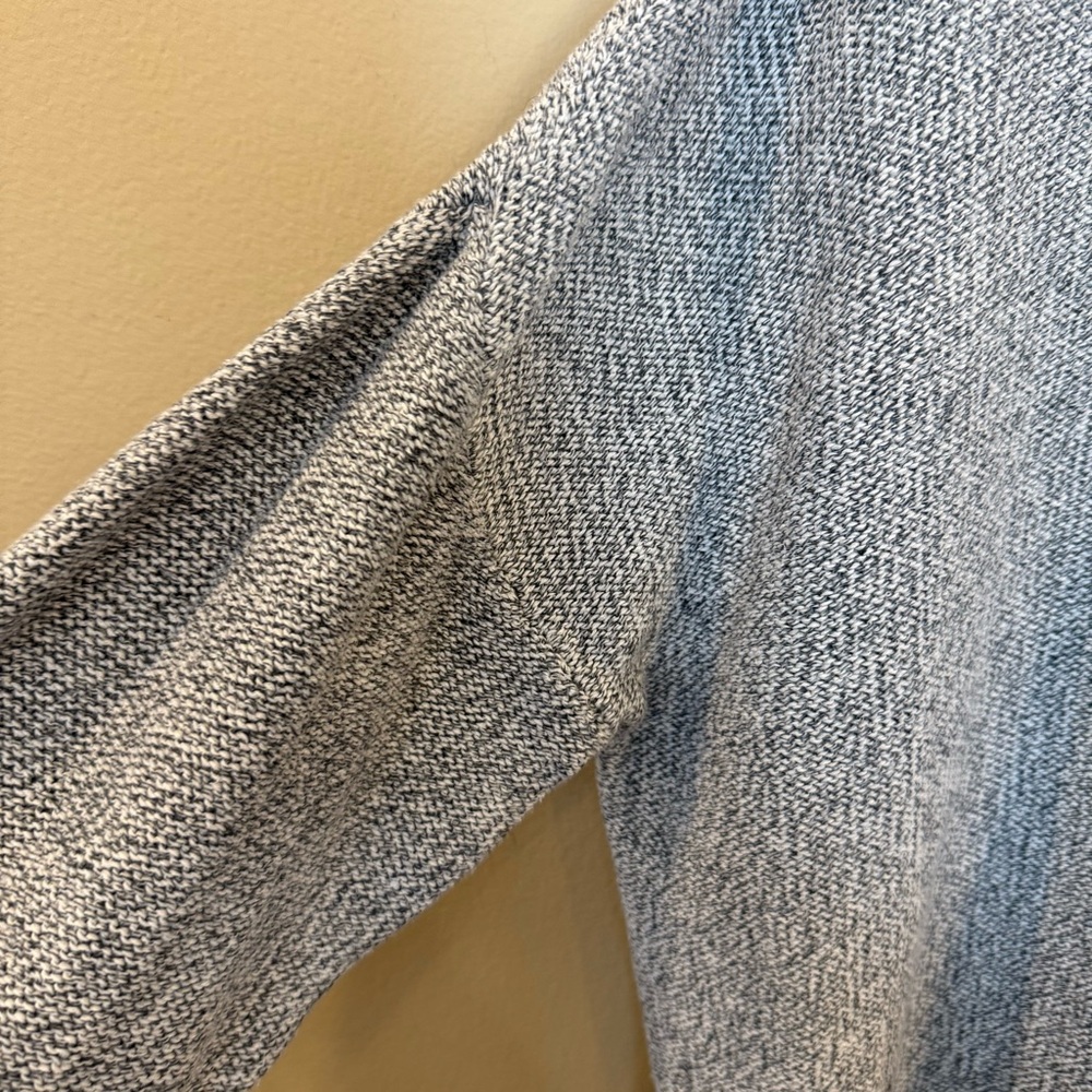 Anthropologie Moth Fairview Pullover Sweater Gray Marled Cotton Women’s Size L - Picture 6 of 11